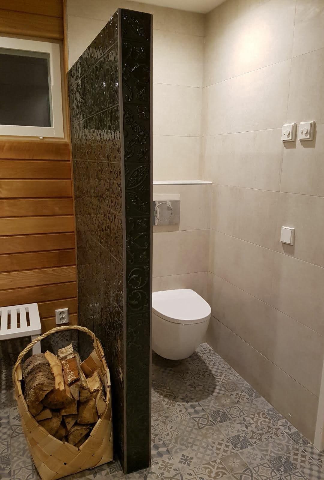 WC-tilan moderni ja käytännöllinen toteutus